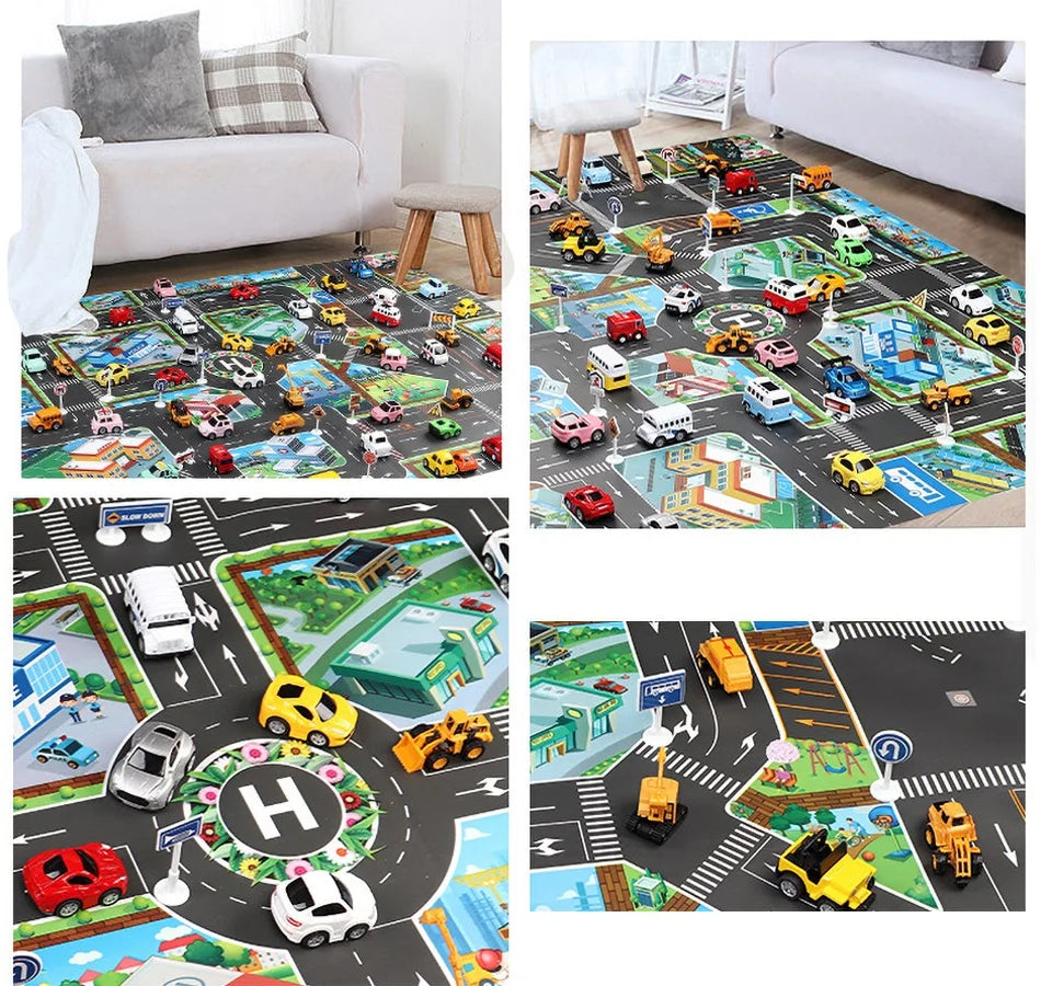 Baby Paper Mat - City with Road