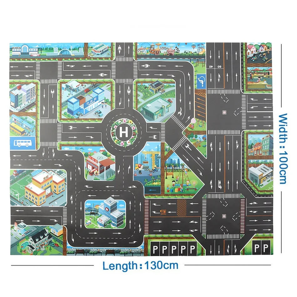 Baby Paper Mat - City with Road