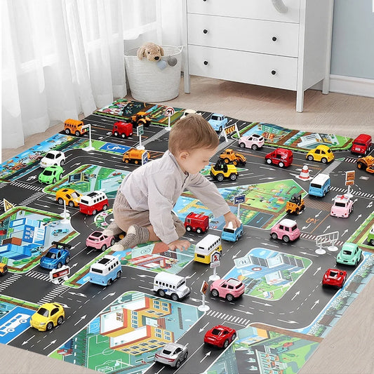 Baby Paper Mat - City with Road