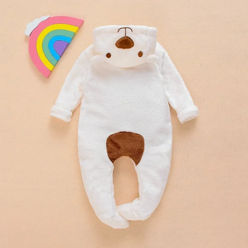 Baby Bear Onesie With Tail For Babies - Perfect For Sleeping and Playing!