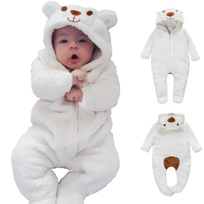 Baby Bear Onesie With Tail For Babies - Perfect For Sleeping and Playing!